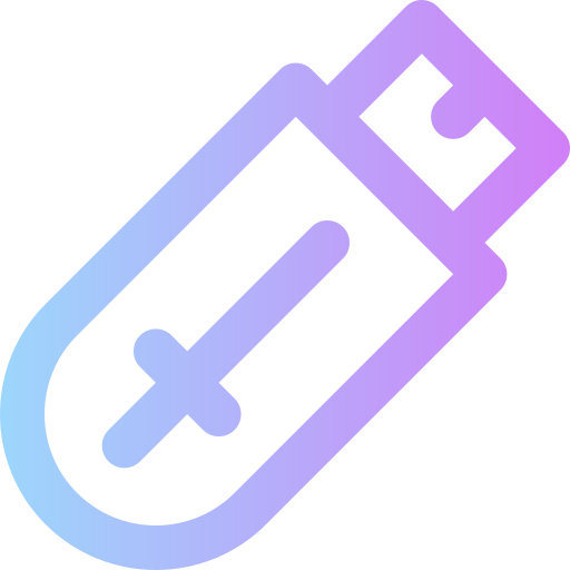 usb Super Basic Rounded Gradient Ícone