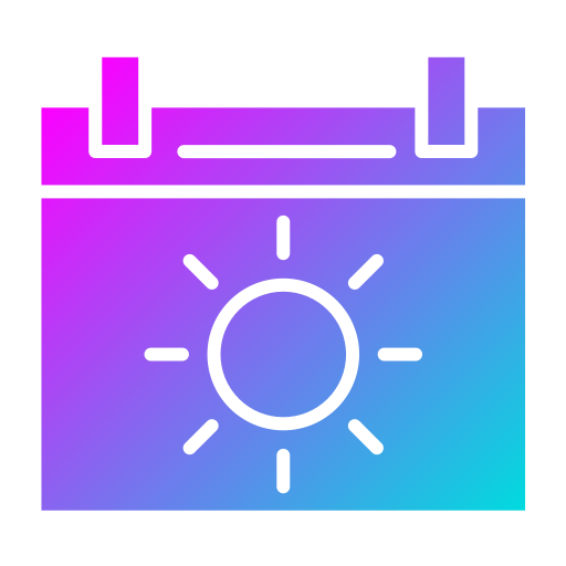 kalender Generic Flat Gradient icoon