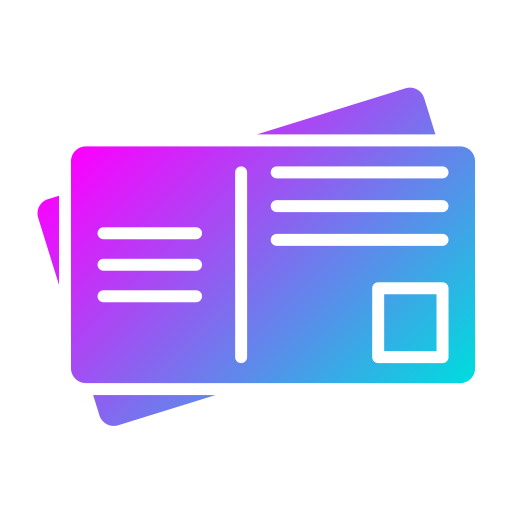 postkarte Generic Flat Gradient icon