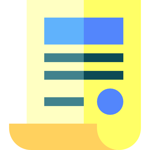 vertrag Basic Straight Flat icon