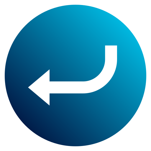 Turn left Generic Flat Gradient icon