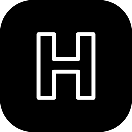 letra h Generic Square Glyph Ícone