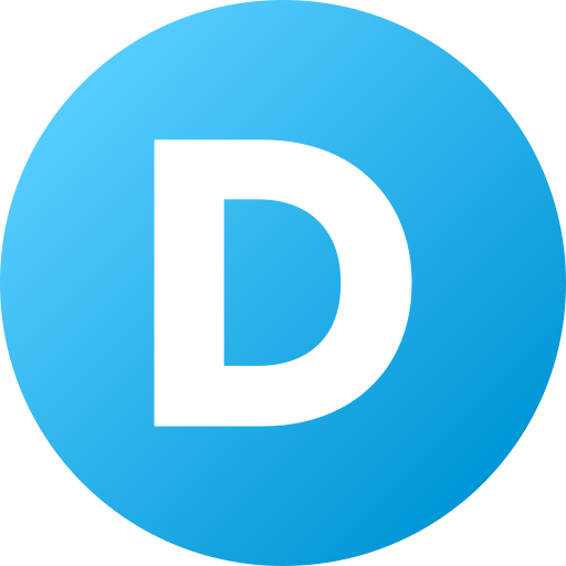 Letter d Generic Flat Gradient icon