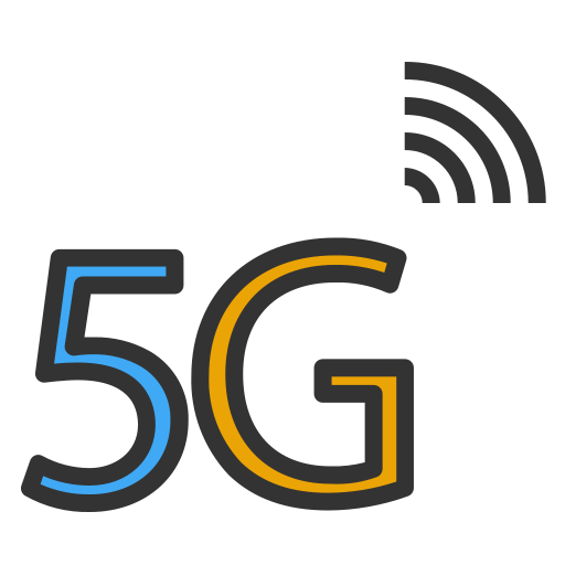 5g Generic Outline Color icoon