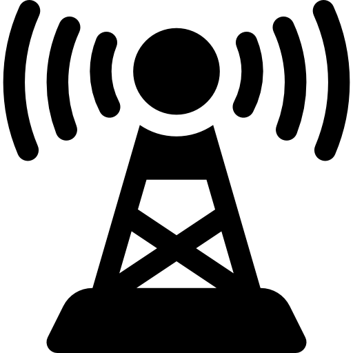 antenne Basic Rounded Filled Icône