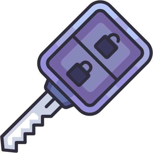 Key car Generic Outline Color icon