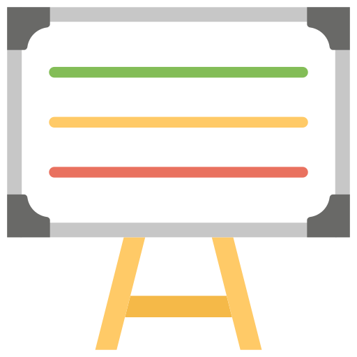 whiteboard Generic Flat icon