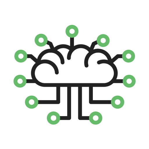 Cloud computing Generic Outline Color icon