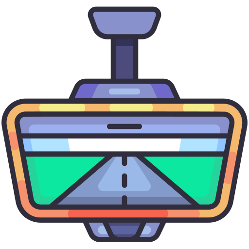 Rearview Generic Outline Color icon