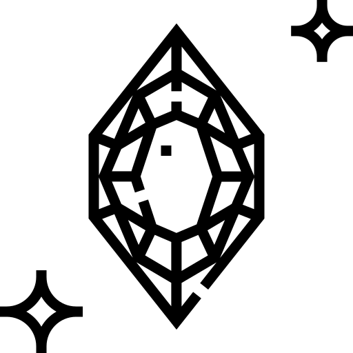 diament Detailed Straight Lineal ikona