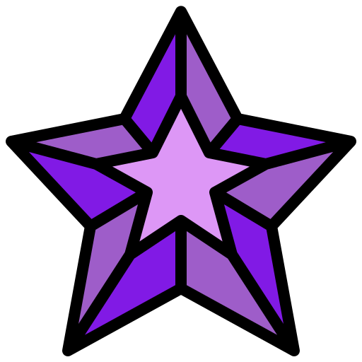 Star Generic Outline Color icon