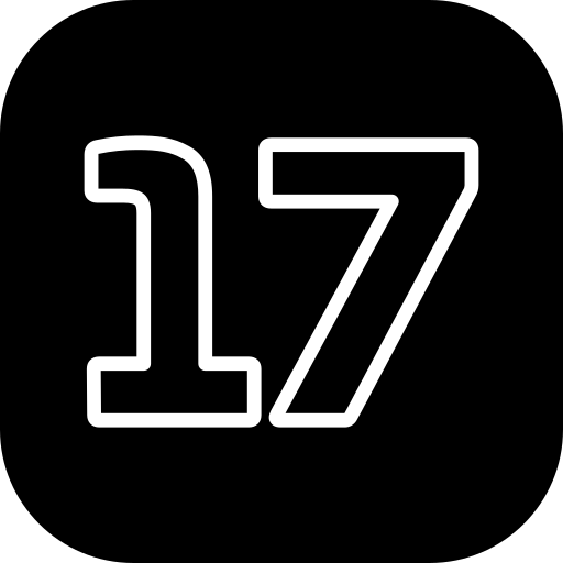 siedemnaście Generic Glyph ikona