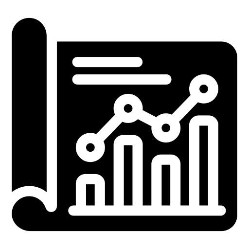 raport danych Generic Glyph ikona