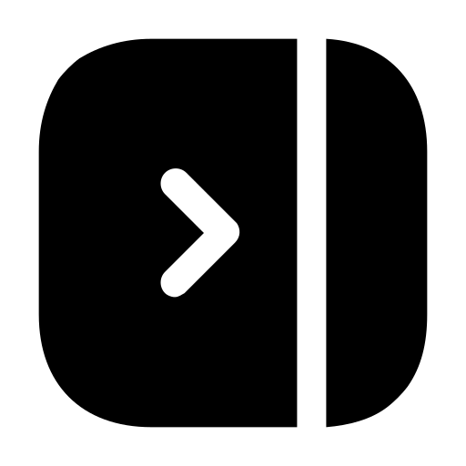 barre latérale Generic Glyph Icône