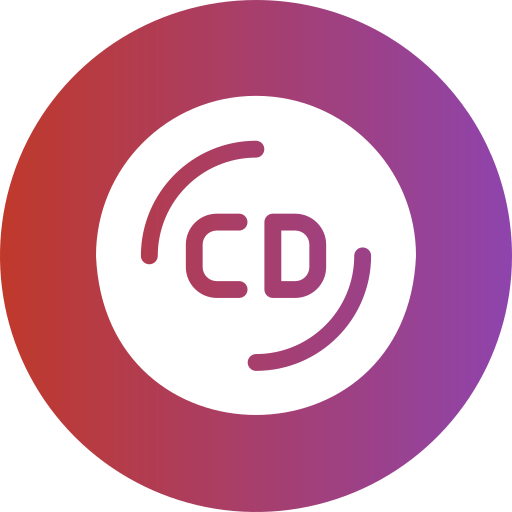 cd Generic Flat Gradient icon