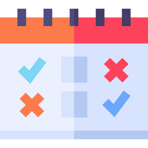 zeitplan Basic Straight Flat icon