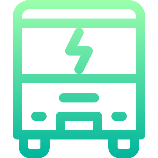 버스 Basic Gradient Lineal color icon