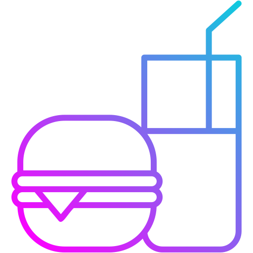 eten en drinken Generic Gradient icoon