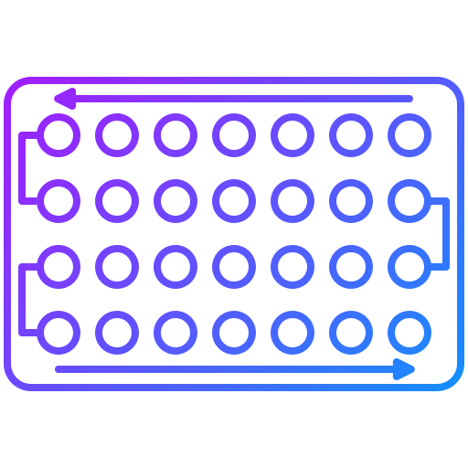 Contraceptive pills Generic Gradient icon