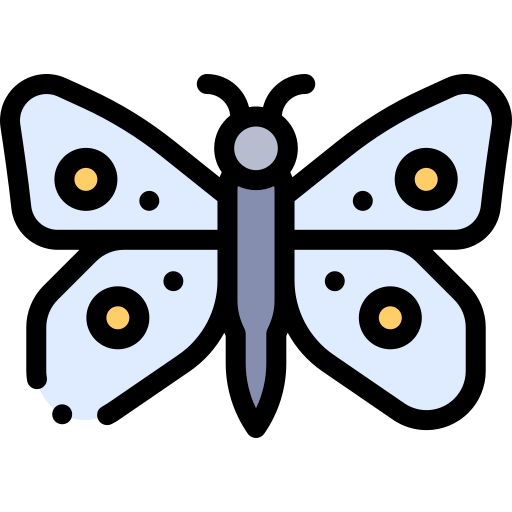 schmetterling Detailed Rounded Lineal color icon