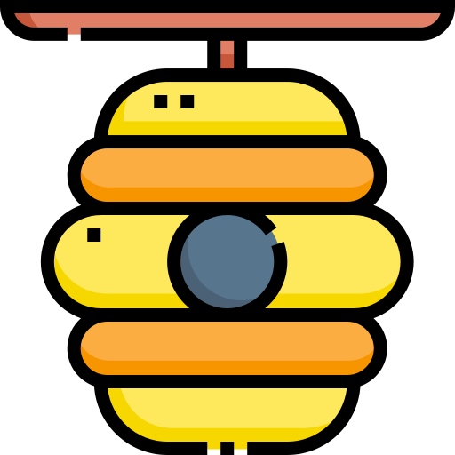 ruche Detailed Straight Lineal color Icône