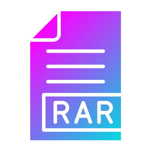 Rar Generic Flat Gradient icon