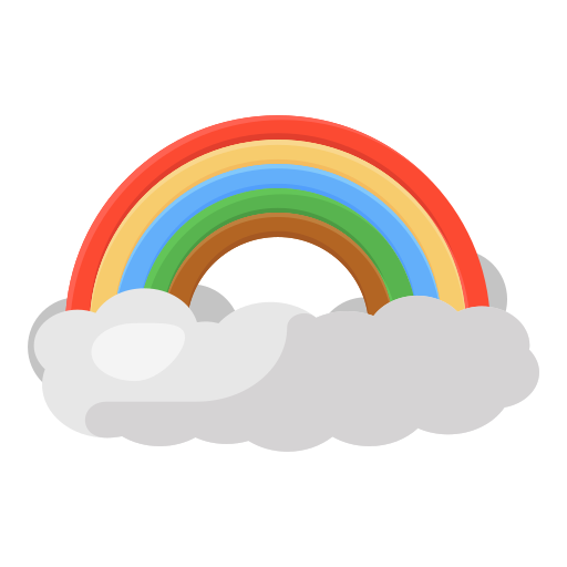 Rainbow Generic Flat icon