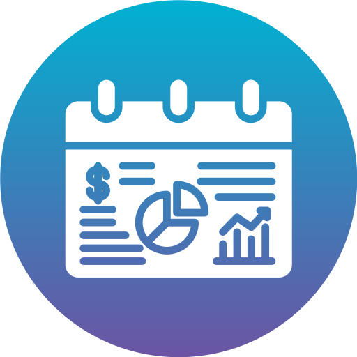 rapport d'activité Generic Flat Gradient Icône