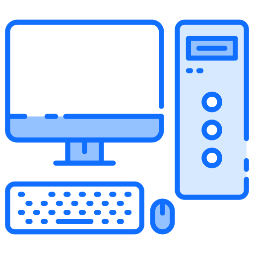 コンピューター Generic Blue icon