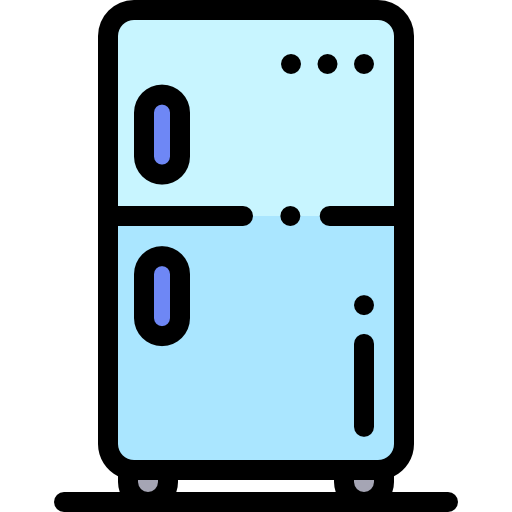 lodówka Detailed Rounded Lineal color ikona