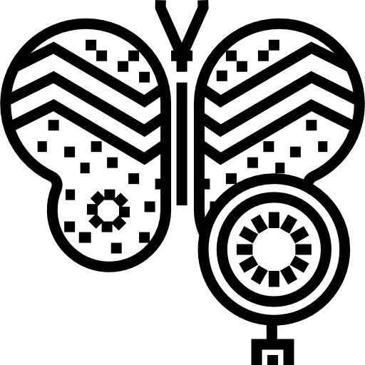 farfalla Detailed Straight Lineal icona