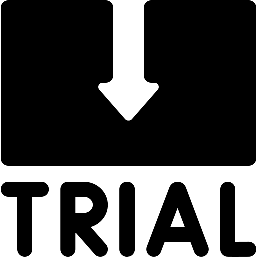 kostenlose testphase Basic Rounded Filled icon