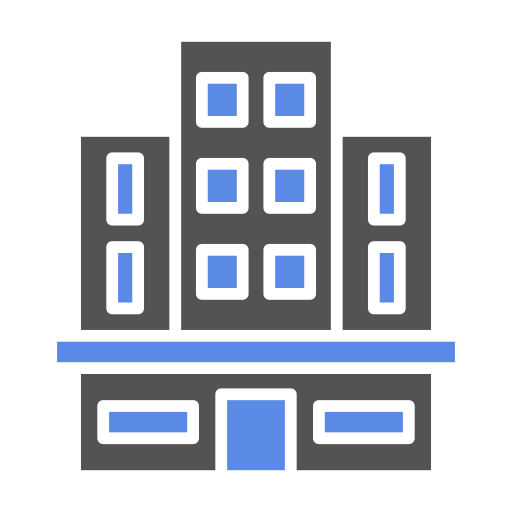 Office building Generic Blue icon