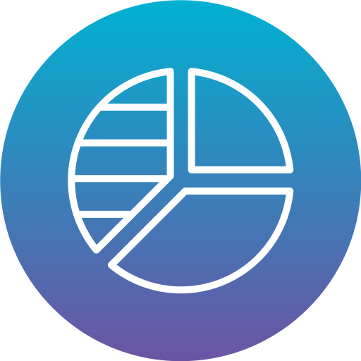 cirkeldiagram Generic Flat Gradient icoon