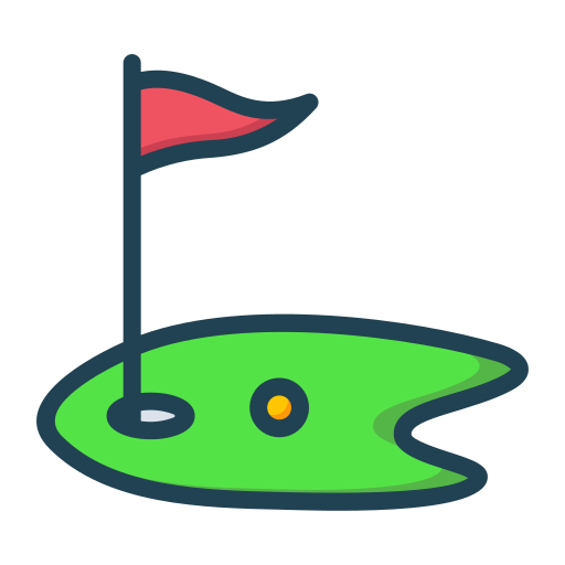 golf Generic Outline Color icona