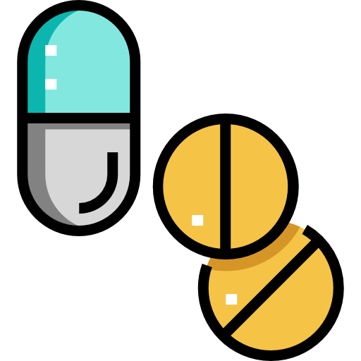 丸薬 Detailed Straight Lineal color icon