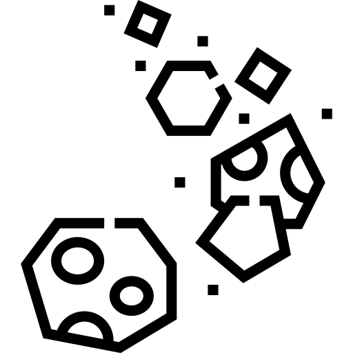 asteroïdengordel Detailed Straight Lineal icoon