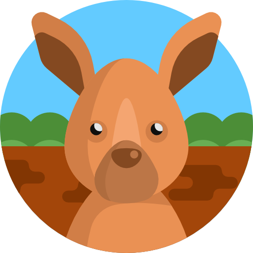 Kangaroo Detailed Flat Circular Flat icon