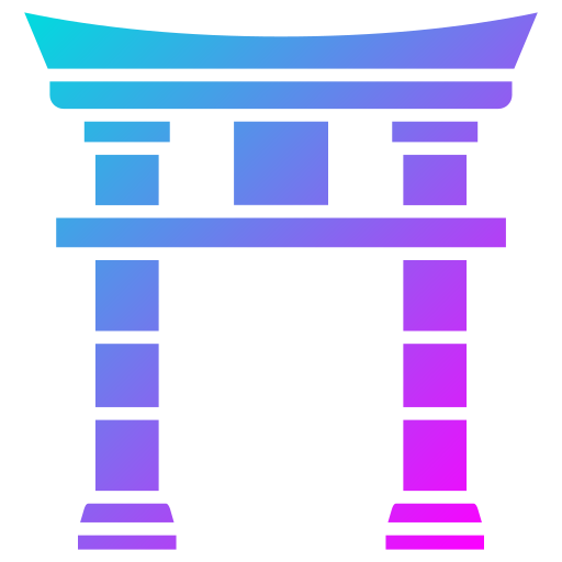 Torii gate Generic Flat Gradient icon