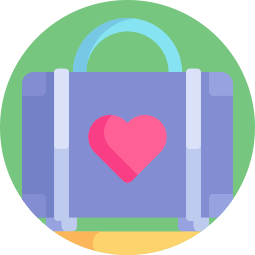 Suitcase Detailed Flat Circular Flat icon