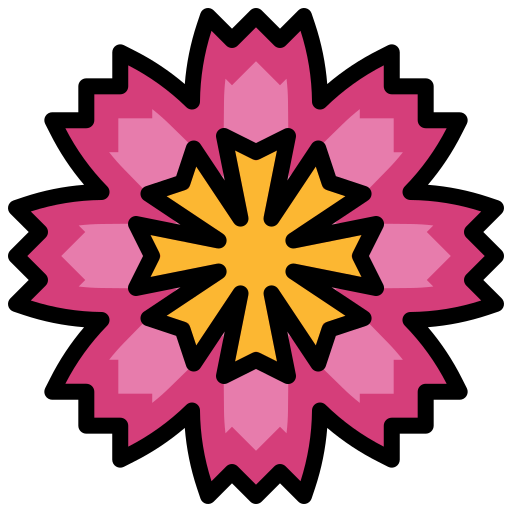 Flower Generic Outline Color icon