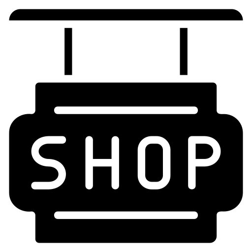 sinal da loja Generic Glyph Ícone