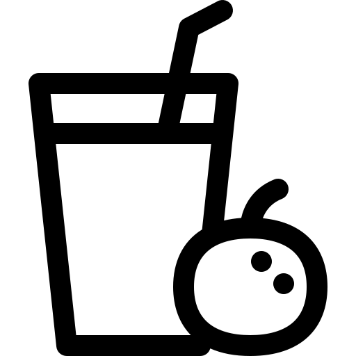 sinaasappelsap Basic Rounded Lineal icoon