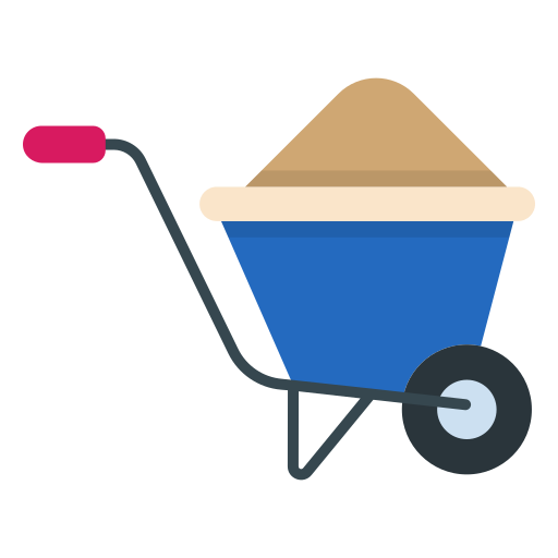 Wheelbarrow Generic Flat icon