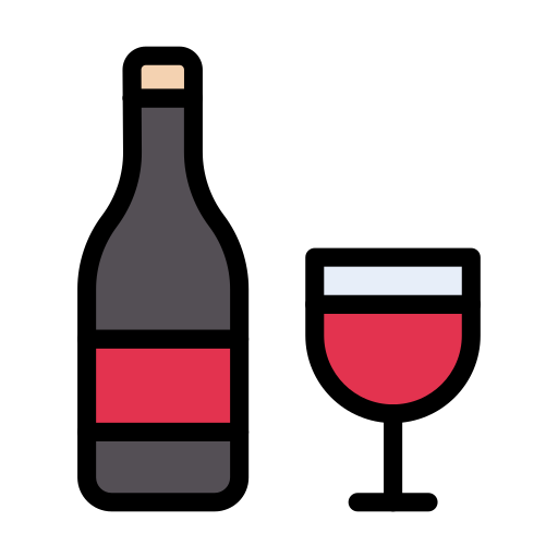 Wine Vector Stall Lineal Color icon