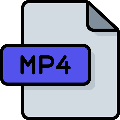 mp4 Generic Outline Color иконка