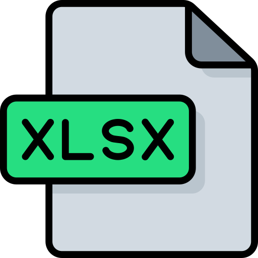 xlsx Generic Outline Color ikona