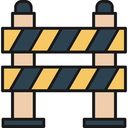 Road block Generic Outline Color icon