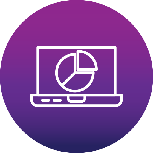 diagramme circulaire Generic Flat Gradient Icône