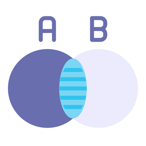 venn diagram Good Ware Flat icoon